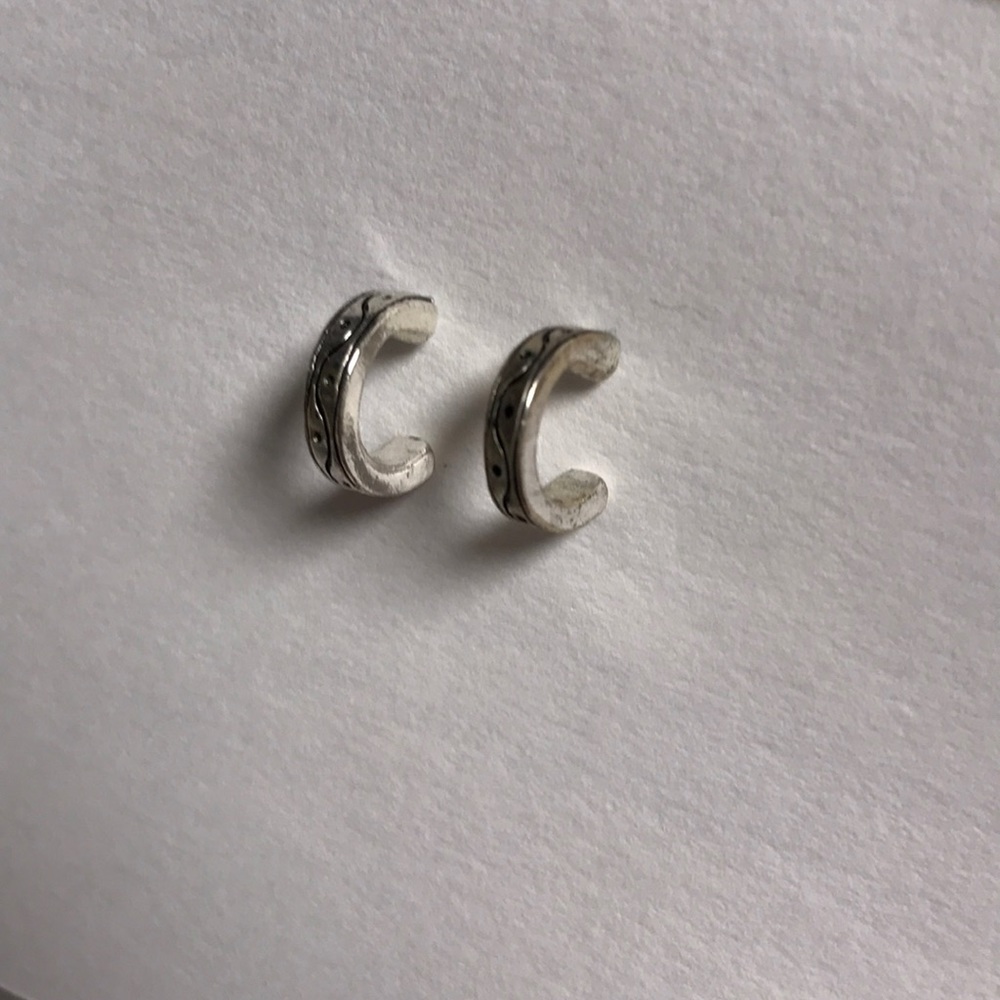 Small Silver Hoops - Picture 3 of 4